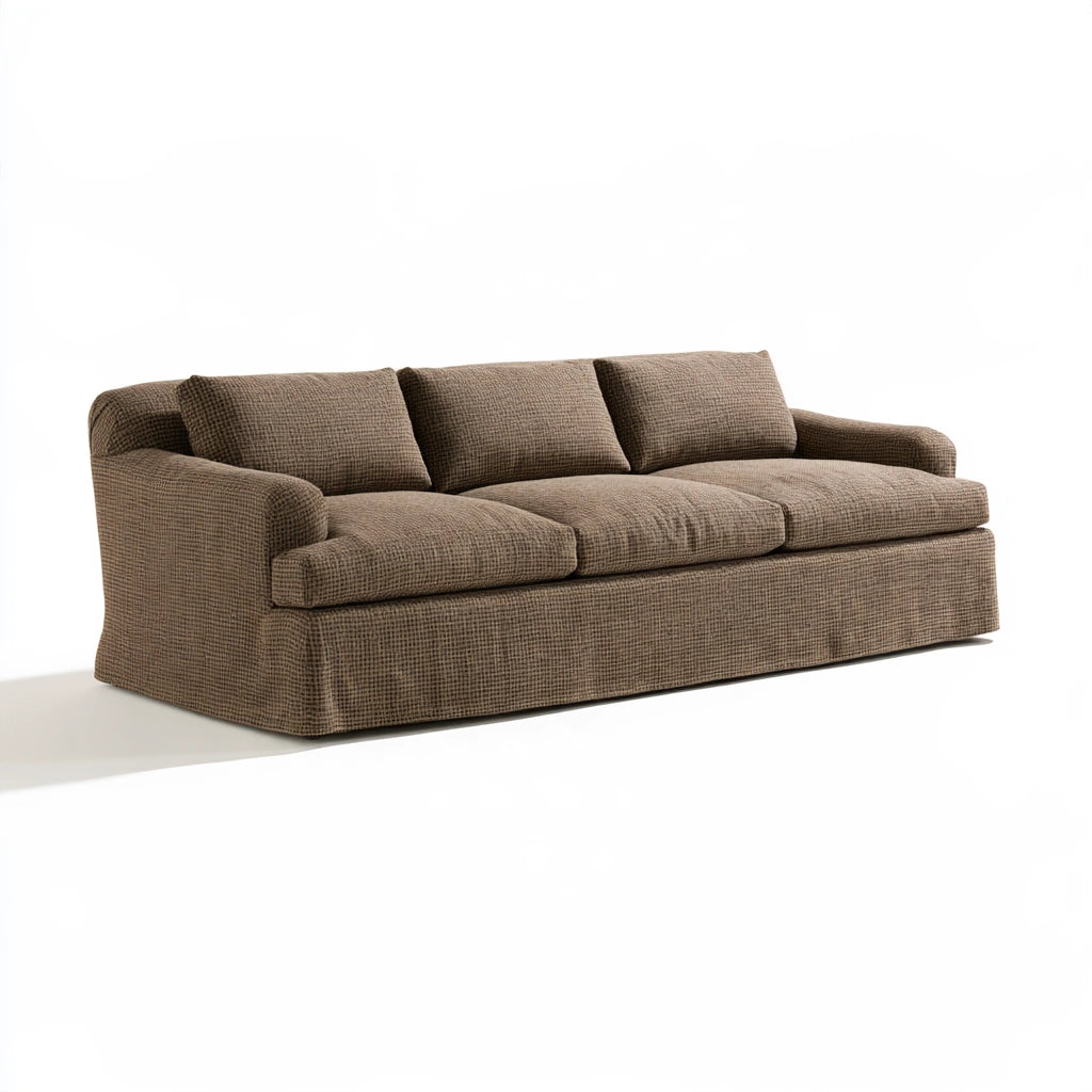 Nowoczesna sofa, o nowoczesnej formie, kolor: brązowy