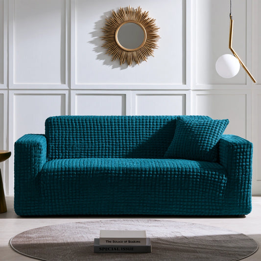 Nowoczesna sofa, o nowoczesnej formie, kolor: morski