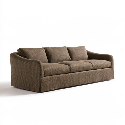 Nowoczesna sofa, o nowoczesnej formie, kolor: brązowy