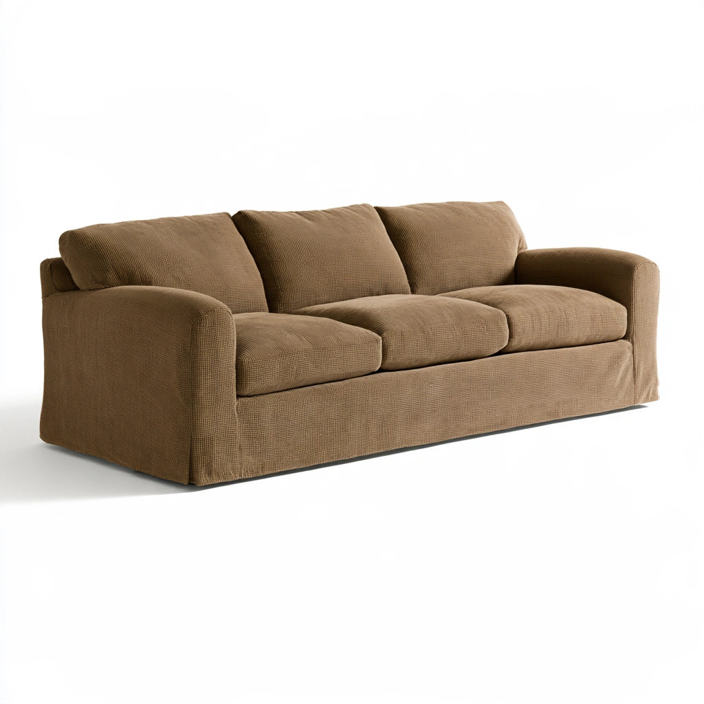 Nowoczesna sofa, o nowoczesnej formie, kolor: brązowy