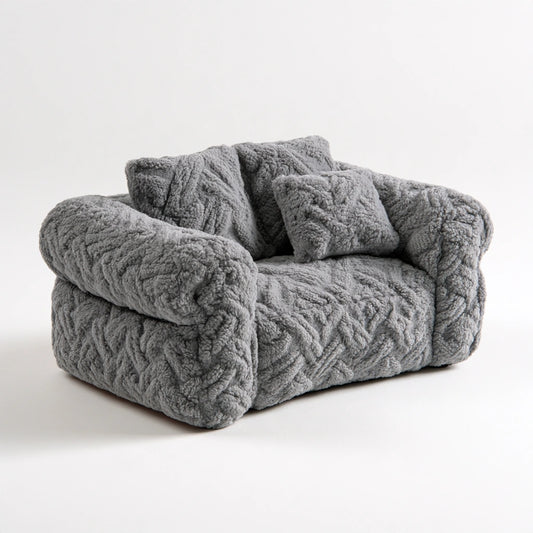 Mała sofa dla zwierzęcia, o nowoczesnej formie, kolor: szary